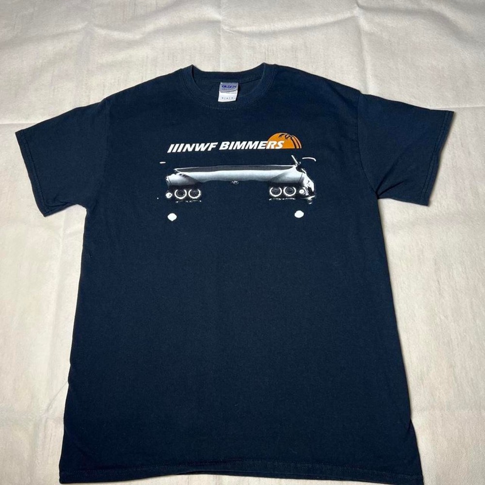 BMW bimmers t-shirt with graphic of a car
